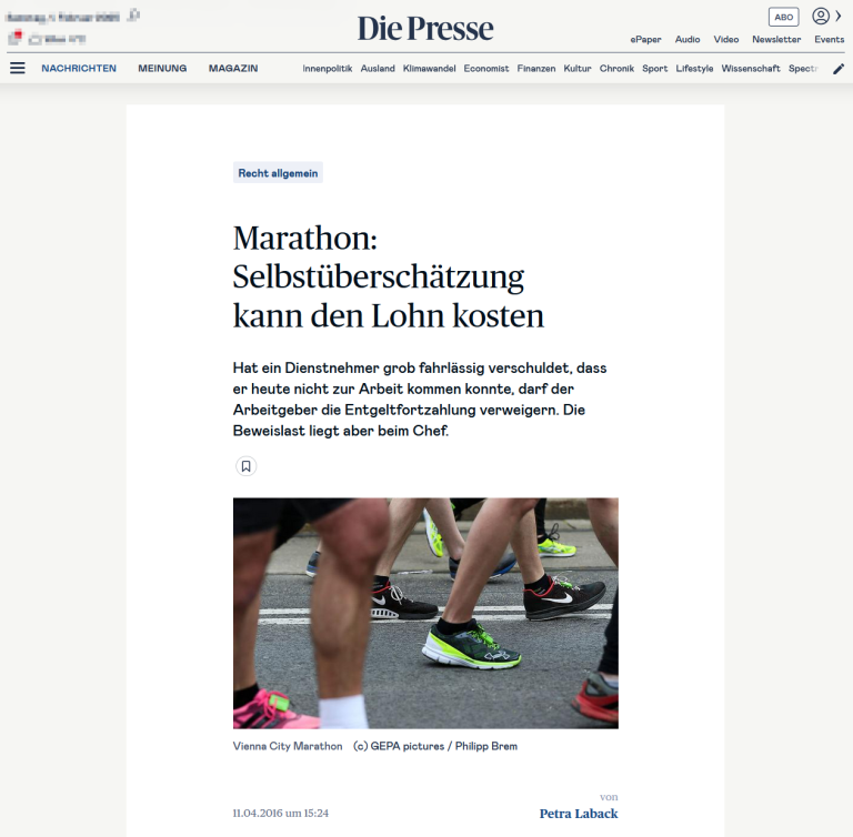 Marathon_ Selbstüberschätzung kann den Lohn kosten – DiePresse